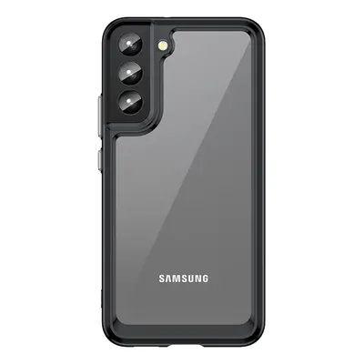 Silikonové pouzdro Space s barevným rámem na Samsung Galaxy S22 PLUS 5G Black