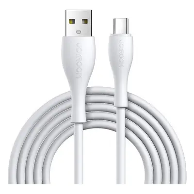 Joyroom S-1030M8 odolný silikonový kabel USB / USB-C 3A 1m white