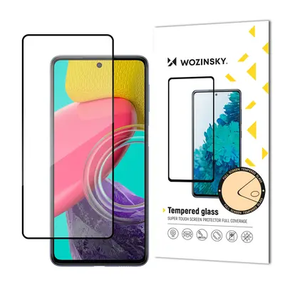 Wozinsky Celoplošně lepené tvrzené sklo 9H na Samsung Galaxy M53 5G Black