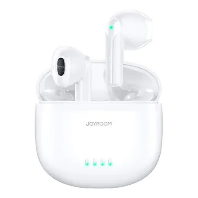 Joyroom JR-TL11 TWS ENC voděodolná IPX4 bezdrátová sluchátka do uší s Bluetooth 5.3 Bílá