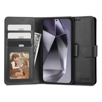 Knížkový kryt na Samsung Galaxy S23 FE Tech-Protect Wallet Černý