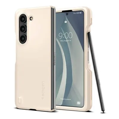 Spigen Thin Fit Pen silikonové pouzdro na Samsung Galaxy Z Fold 5 Pearled Ivory