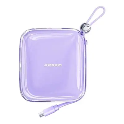 Joyroom JR-L005 powerbanka 10000mAh se zabudovaným kabelem Lightning Fialová