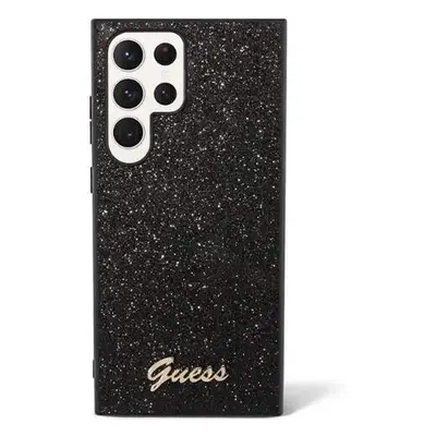 Guess hard silikonový obal Samsung Galaxy S24 ULTRA black Glitter Script