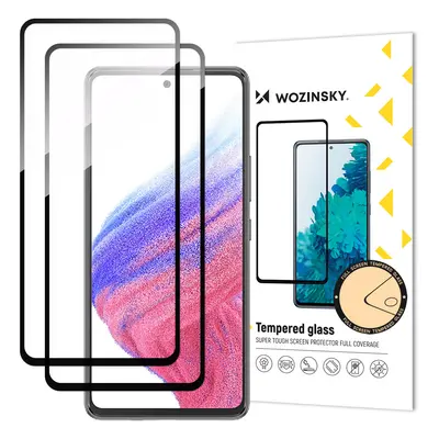 Wozinsky 2x Celoplošně lepené tvrzené sklo 9H na Samsung Galaxy A54 5G Black