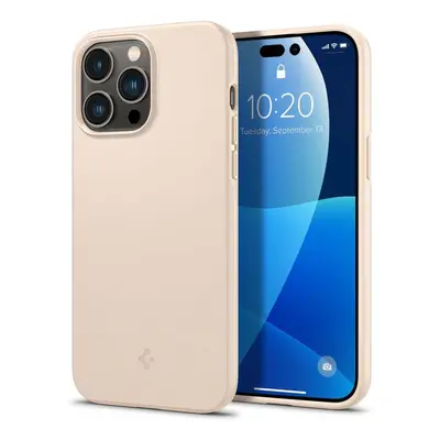 Spigen Thin Fit silikonové pouzdro na iPhone 14 PRO MAX 6.7" Sand beige