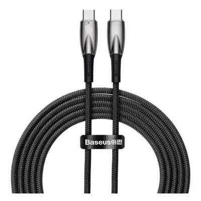 Kabel s rychlým nabíjením USB-C / USB-C 480Mb/s 100W Baseus Glimmer Series 2m Černý