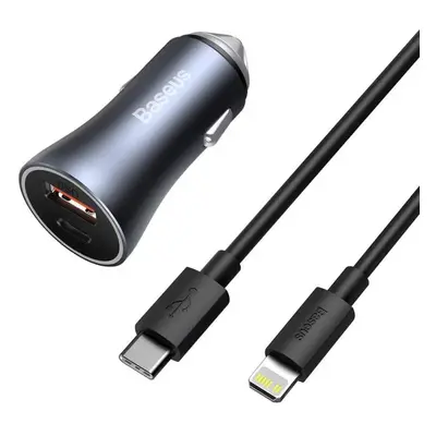 Rychlonabíječka do auta USB-C / USB 40 W Power Delivery 3.0 Quick Charge 4+ SCP FCP AFC s kabele