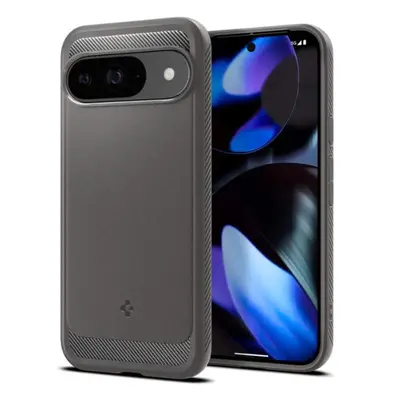 Silikonový kryt na Google Pixel 9 / 9 PRO Spigen Rugged Armor Mramorově šedý