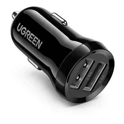 Autonabíječka 2x USB 24W 4,8 A (2x 2,4 A) Ugreen Černá