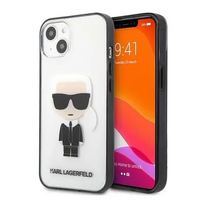 Karl Lagerfeld KLHCP13SHIKCK hard silikonové pouzdro iPhone 13 Mini 5.4" transparent Ikonik Karl