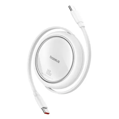 Navíjecí kabel USB-C / USB-C 100W Baseus Free2Draw Mini 1m Bílý