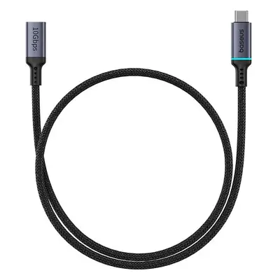 Odolný prodlužovací kabel nylonem opletený USB-C / USB-C 4K 60Hz 100W 5A 10Gb/s Baseus 0,5m Čern