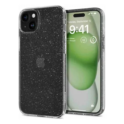 Spigen Liquid Crystal silikonové pouzdro na iPhone 15 PLUS 6.7" Glitter Crystal