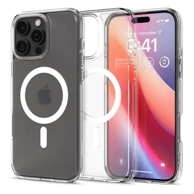 Pancéřový kryt na iPhone 16 PRO 6.3" Spigen Ultra Hybrid Mag MagSafe Transparentní matný