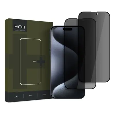 Ochranné zatmavovací sklo na iPhone 16 PRO 6.3" Hofi Anti Spy Glass PRO+ Privacy 2BALENÍ