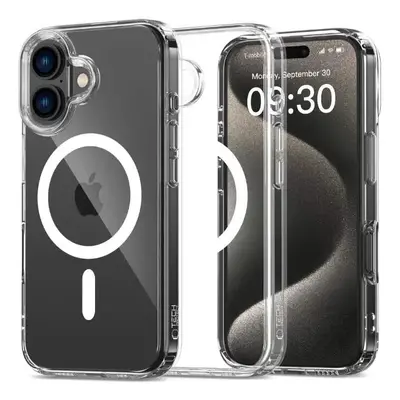 Pancéřový obal na iPhone 16 6.1" Tech-Protect FlexAir Hybrid MagSafe Čirý