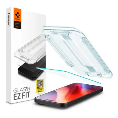 Celoplošné tvrzené sklo na iPhone 16 PRO 6.3" Spigen GLAS.TR "EZ FIT" Čiré