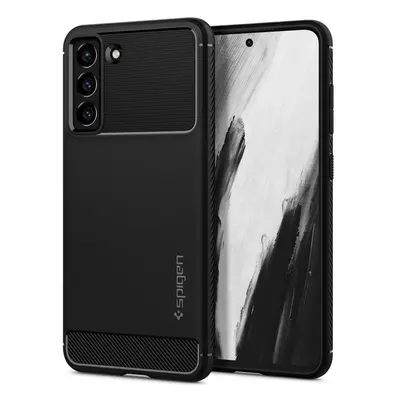 Spigen Rugged Armor silikonové pouzdro na Samsung Galaxy S21 FE 5G Matte black