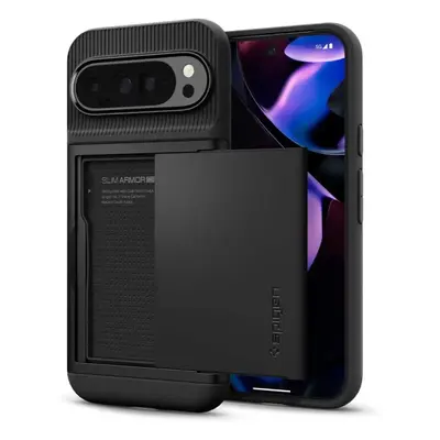 Pancéřový kryt na Google Pixel 9 PRO XL Spigen Slim Armor CS Černý