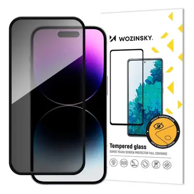 Anti Spy celoplošně lepené tvrzené sklo 9H na iPhone 16 PLUS 6.7" Wozinsky