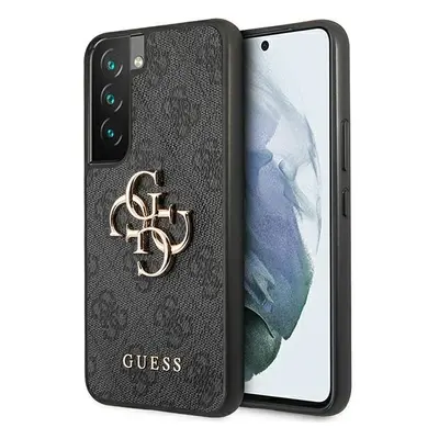 Guess GUHCS22S4GMGGR hard silikonové pouzdro Samsung Galaxy S22 5G grey 4G kovové logo