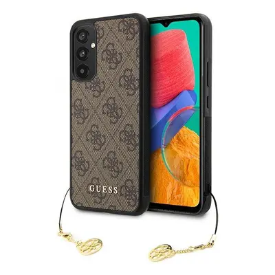 Guess hard silikonové pouzdro Samsung Galaxy A34 5G Brown 4G Charms Collection