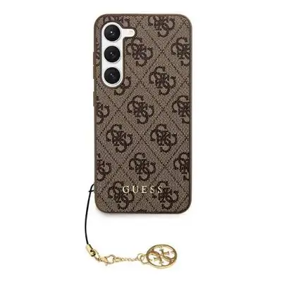 Guess hard silikonový obal Samsung Galaxy S24 PLUS brown 4G Charms Collection