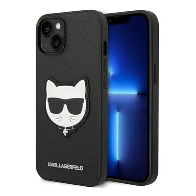 Karl Lagerfeld KLHCP14MSAPCHK hard silikonové pouzdro iPhone 14 PLUS 6.7" black Saffiano Choupet