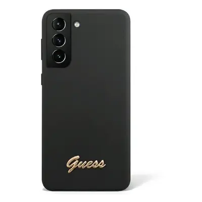 Guess GUHCS23MSLSMK hard silikonové pouzdro Samsung Galaxy S23 PLUS 5G black Silicone Vintage Go