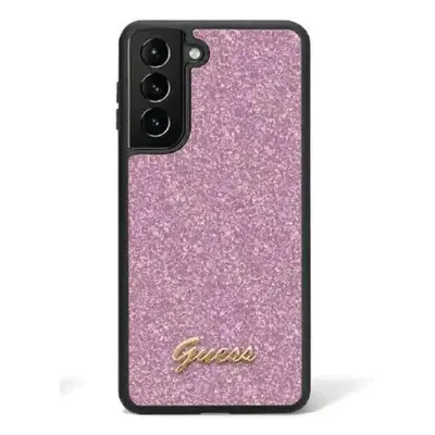 Guess hard silikonový kryt Samsung Galaxy S24 5G purple Glitter Script