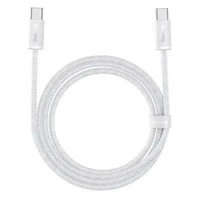 Odolný kabel nylonem opletený USB-C / USB-C výkon až 100W Baseus Dynamic Series 1m Bílý