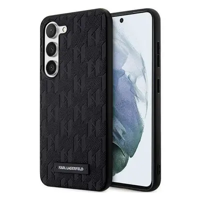 Karl Lagerfeld KLHCS23SSAKLHPK hard silikonové pouzdro Samsung Galaxy S23 5G black Saffiano Mono