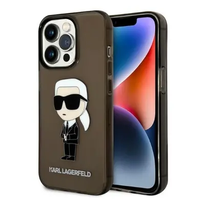 Karl Lagerfeld KLHCP14LHNIKTCK hard silikonové pouzdro iPhone 14 PRO 6.1" black Ikonik Karl Lage