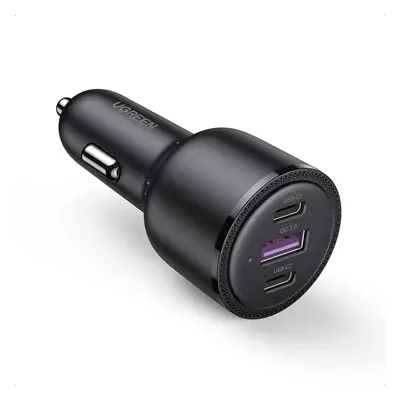 Autonabíječka 2x USB-C / 1x USB 69W 5A Power Delivery Quick Charge Ugreen Černá