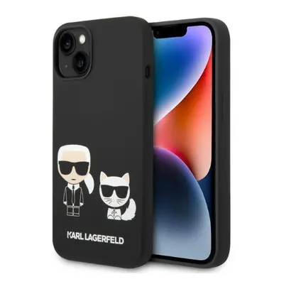 Karl Lagerfeld KLHMP14MSSKCK hard silikonové pouzdro iPhone 14 PLUS 6.7" black Liquid Silicone K