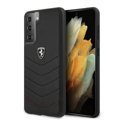 Ferrari FEHQUHCS21SBK hard silikonové pouzdro Samsung Galaxy S21 5G black Off Track Quilted