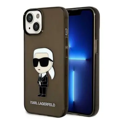 Karl Lagerfeld KLHCP14MHNIKTCK hard silikonové pouzdro iPhone 14 PLUS 6.7" black Ikonik Karl Lag