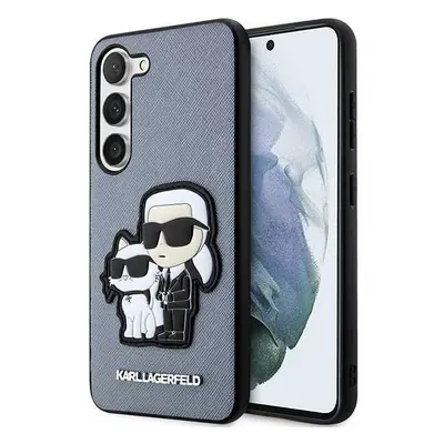 Karl Lagerfeld KLHCS23MSANKCPG hard silikonové pouzdro Samsung Galaxy S23 PLUS 5G grey Saffiano 