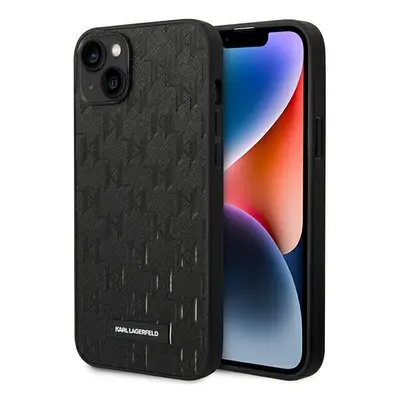 Karl Lagerfeld KLHCP14MSAKLHPK hard silikonové pouzdro iPhone 14 PLUS 6.7" black Saffiano Mono M