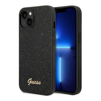 Guess GUHCP14MHGGSHK hard silikonové pouzdro iPhone 14 PLUS 6.7" black Glitter Script