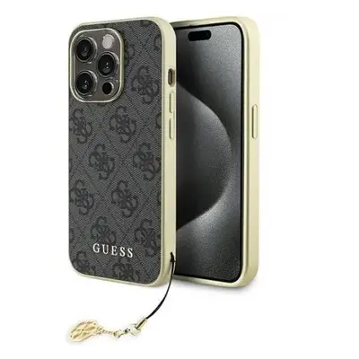 Guess hard silikonové pouzdro iPhone 15 PRO 6.1" grey 4G Charms Collection