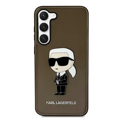 Karl Lagerfeld KLHCS23MHNIKTCK hard silikonové pouzdro Samsung Galaxy S23 PLUS 5G black Ikonik K