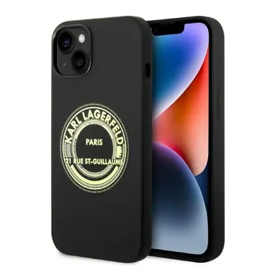 Karl Lagerfeld KLHCP14MSRSGRCK hard silikonové pouzdro iPhone 14 PLUS 6.7" black Silicone RSG