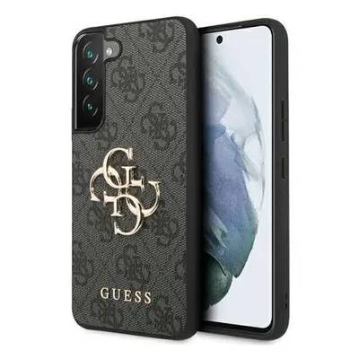 Guess GUHCS23S4GMGGR hard silikonové pouzdro Samsung Galaxy S23 5G Grey 4G kovové logo