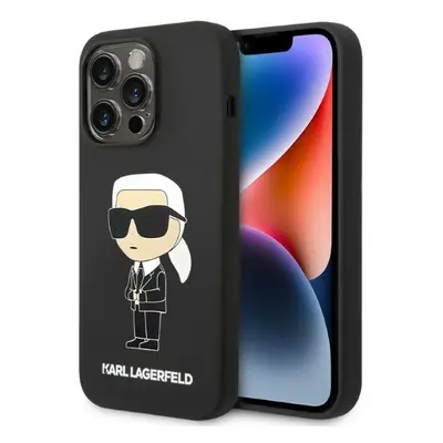 Karl Lagerfeld KLHCP14XSNIKBCK hard silikonové pouzdro iPhone 14 PRO MAX 6.7" black Silicone Iko