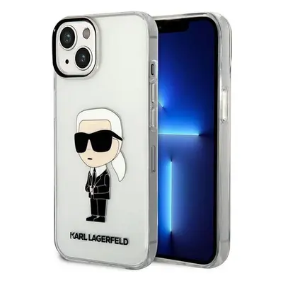 Karl Lagerfeld KLHCP14MHNIKTCT hard silikonové pouzdro iPhone 14 PLUS 6.7" transparent Ikonik Ka