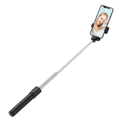 Teleskopická selfie tyč se stativem do výšky 67 cm - černá