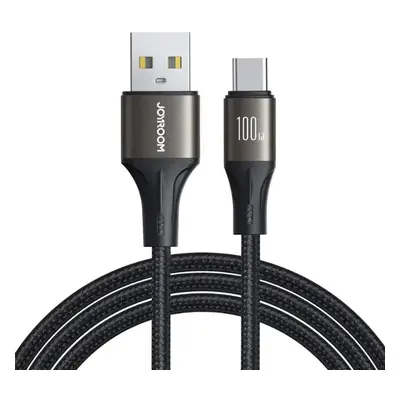 Rychlonabíjecí datový kabel s nylonovým opletem USB / USB-C 100W 1,2m Joyroom Light-Speed SA25-A