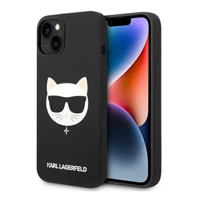 Karl Lagerfeld KLHMP14MSLCHBK hard silikonové pouzdro iPhone 14 PLUS 6.7" black Silicone Choupet